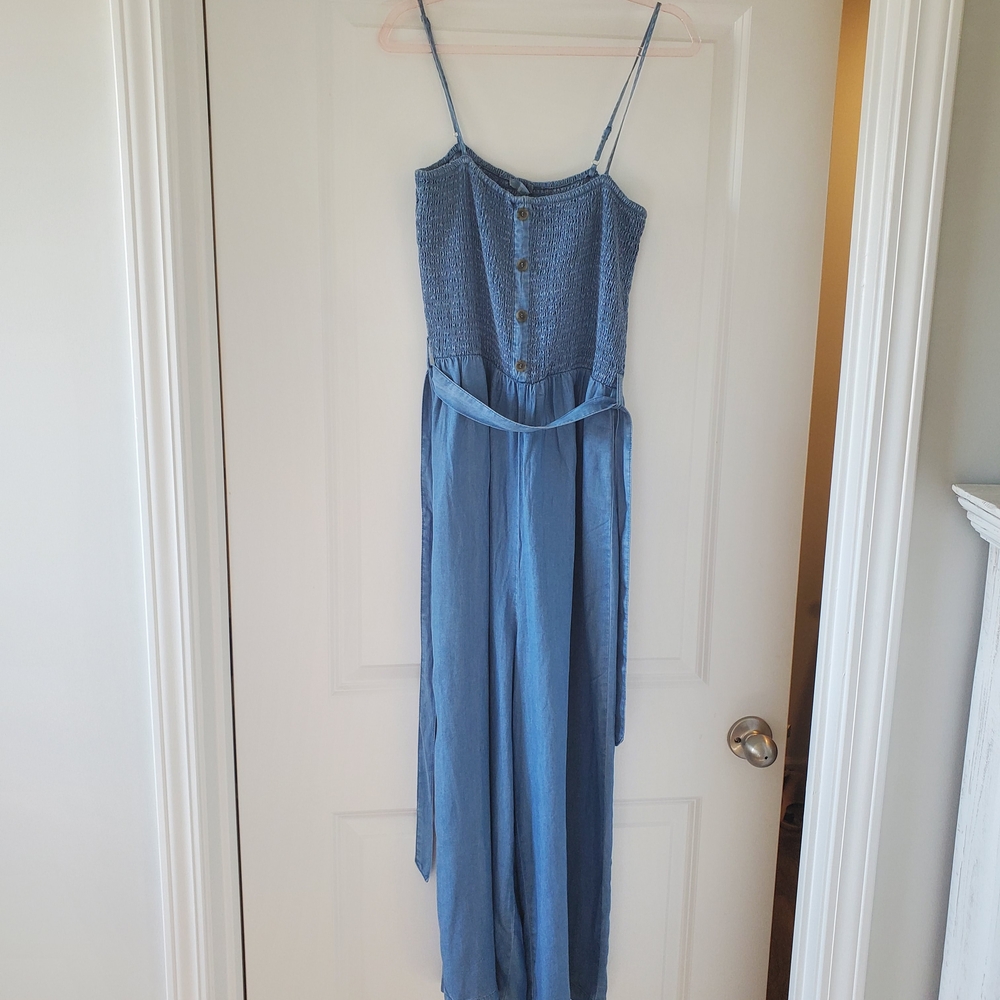 Love Tree Blue Jumpsuit